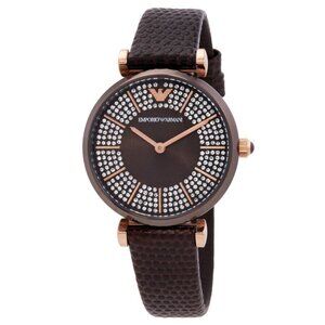 FX04728B NWT Emporio Armani Fashion Ladies Quartz Steel Authentic Watch